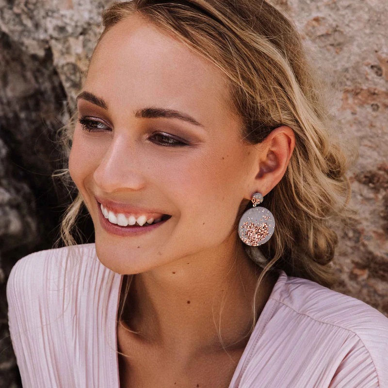 Earrings Jane Grey Rosé | by Concrete Jungle